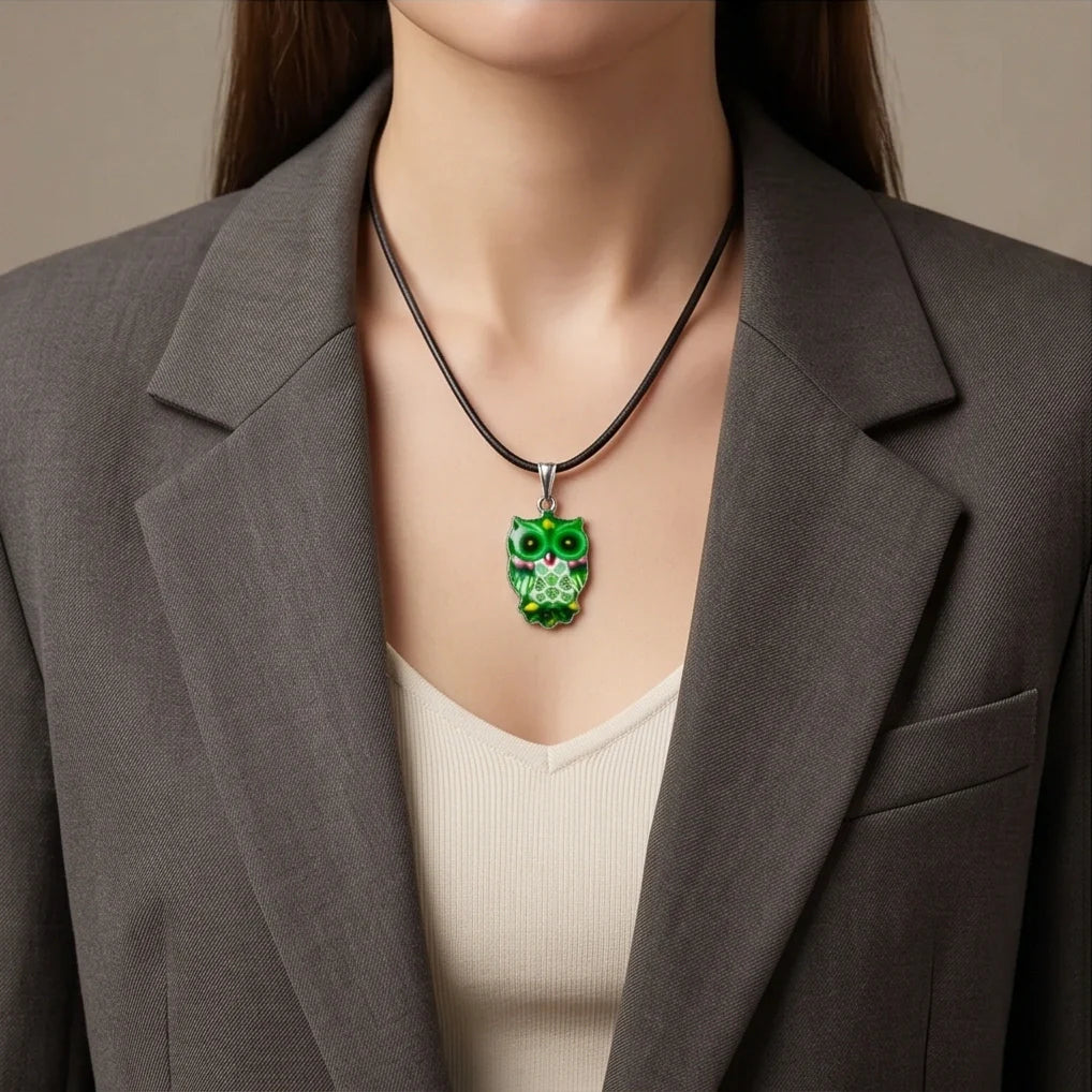 The Emerald Owl Pendant