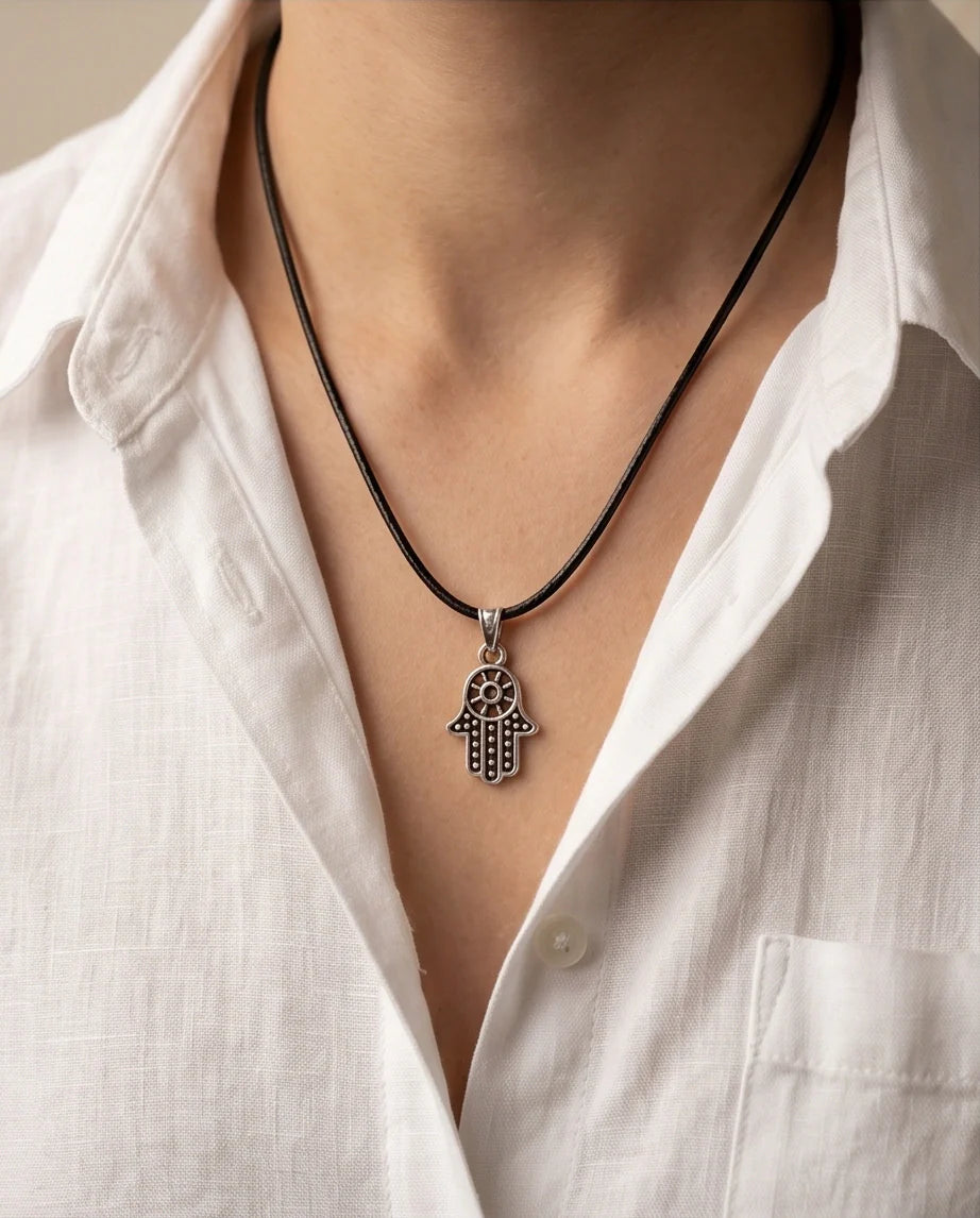 Vintage Industrial Link Pendant Necklace