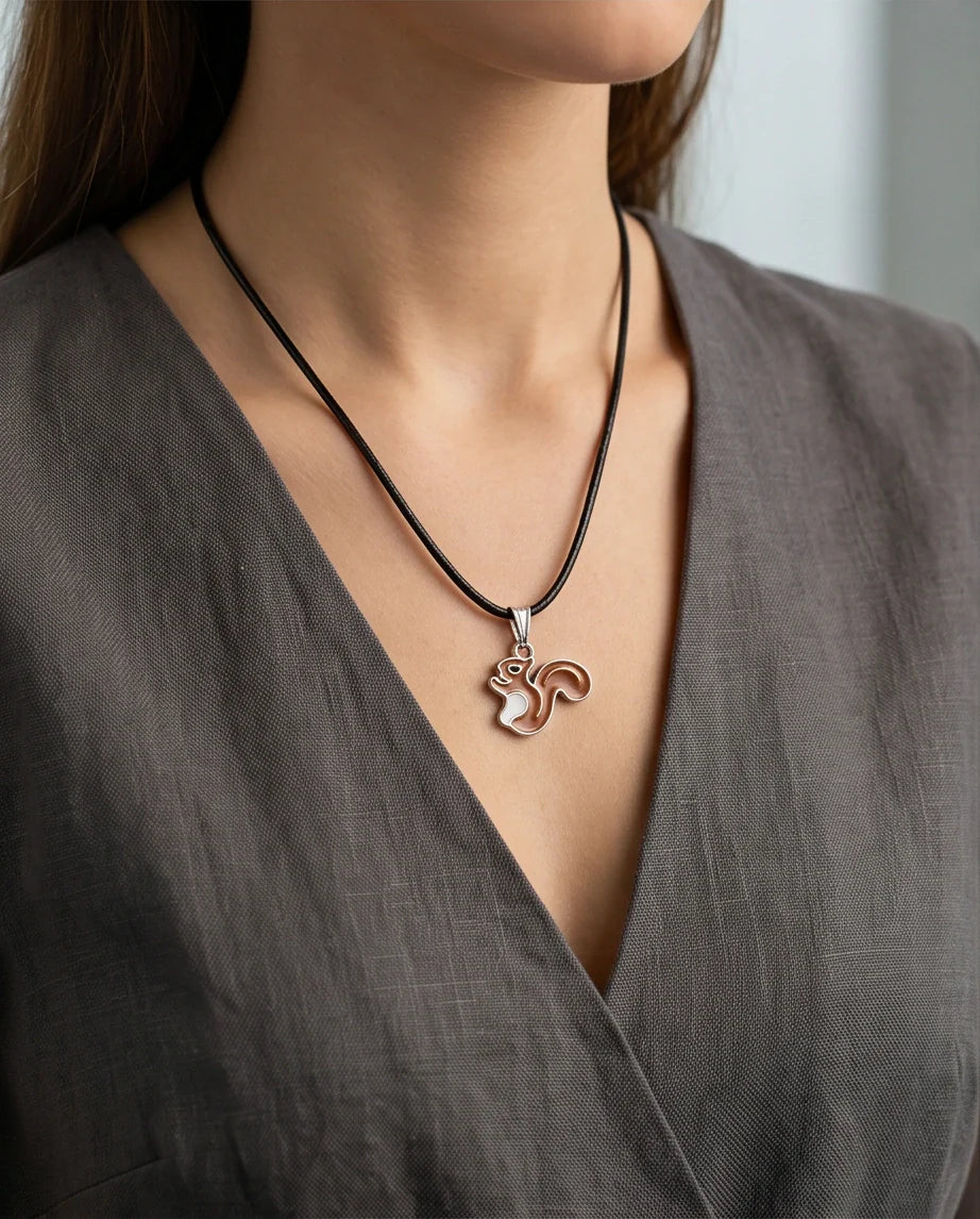 The Hazel Squirrel Pendant