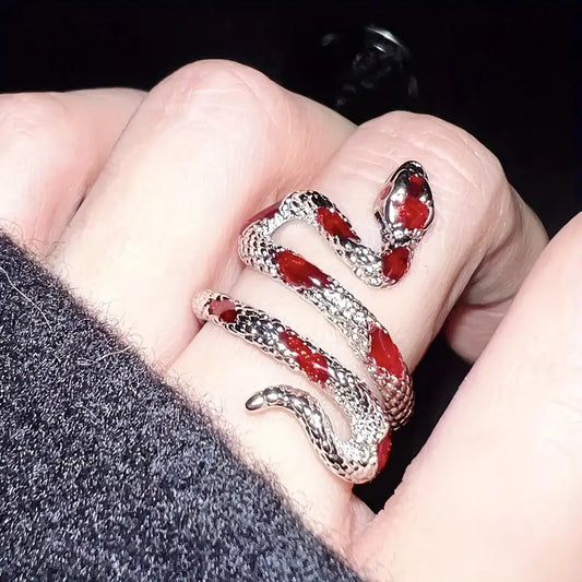 Snake Ring Red