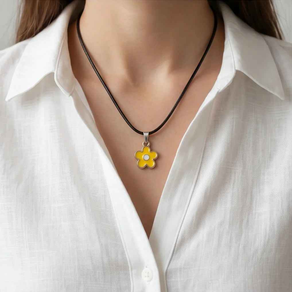 Sunflower Petal Blossom Choker