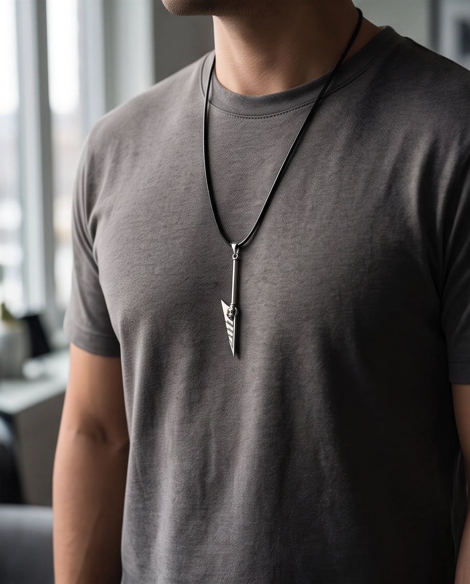 Tribal Arrowhead Spear Pendant