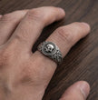 Ancient Guardian: Detailed Filigree Skull Ring