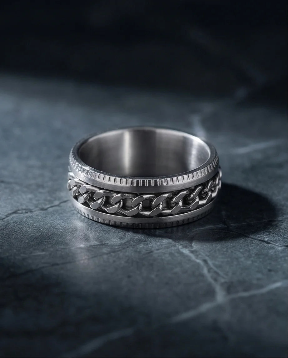 The Galaxy Crushed Opal Inlay Band