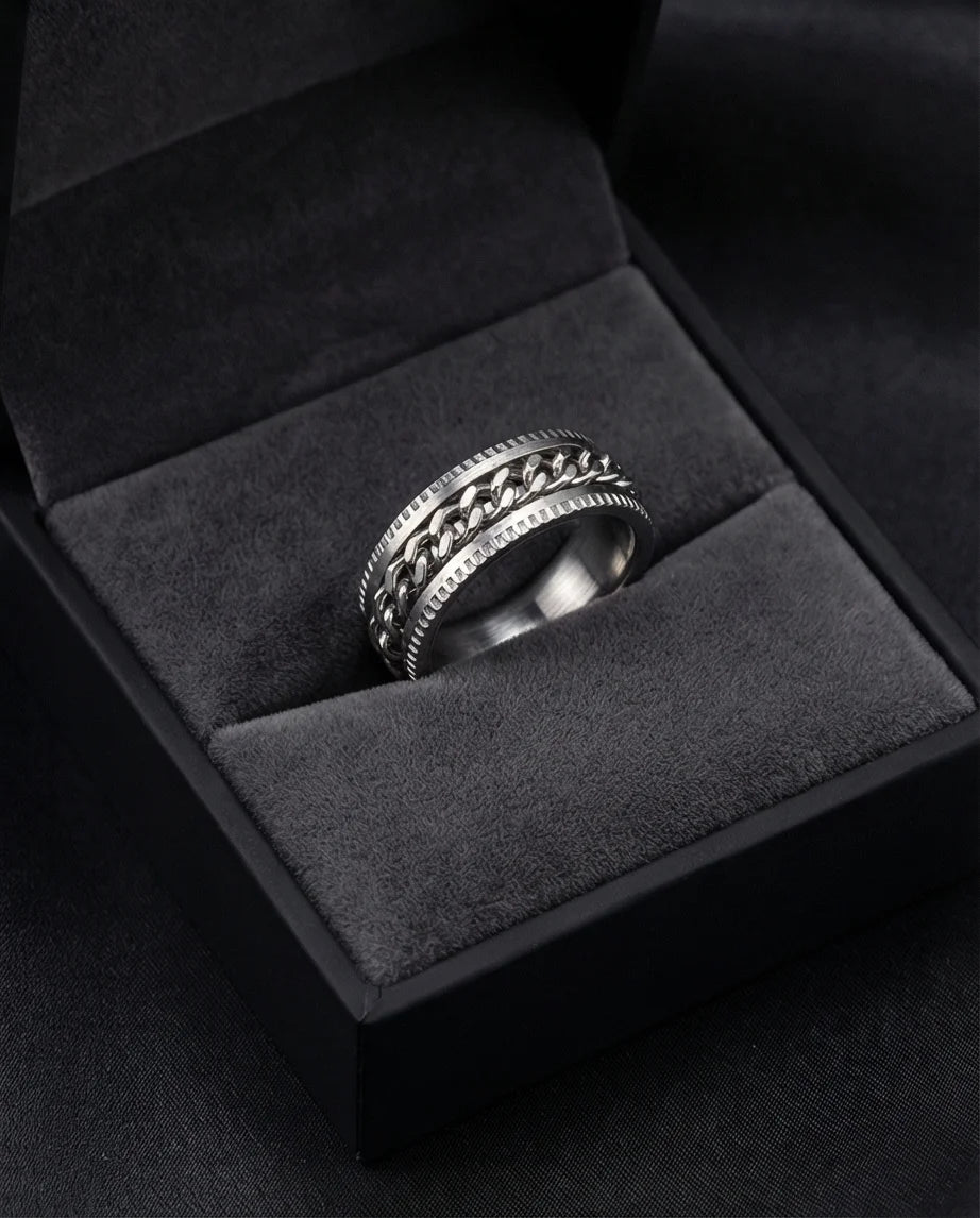 The Galaxy Crushed Opal Inlay Band