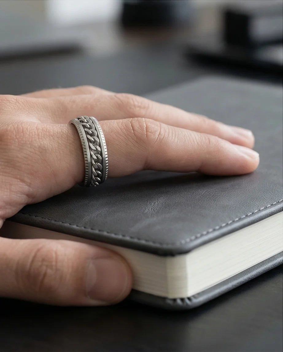 The Galaxy Crushed Opal Inlay Band