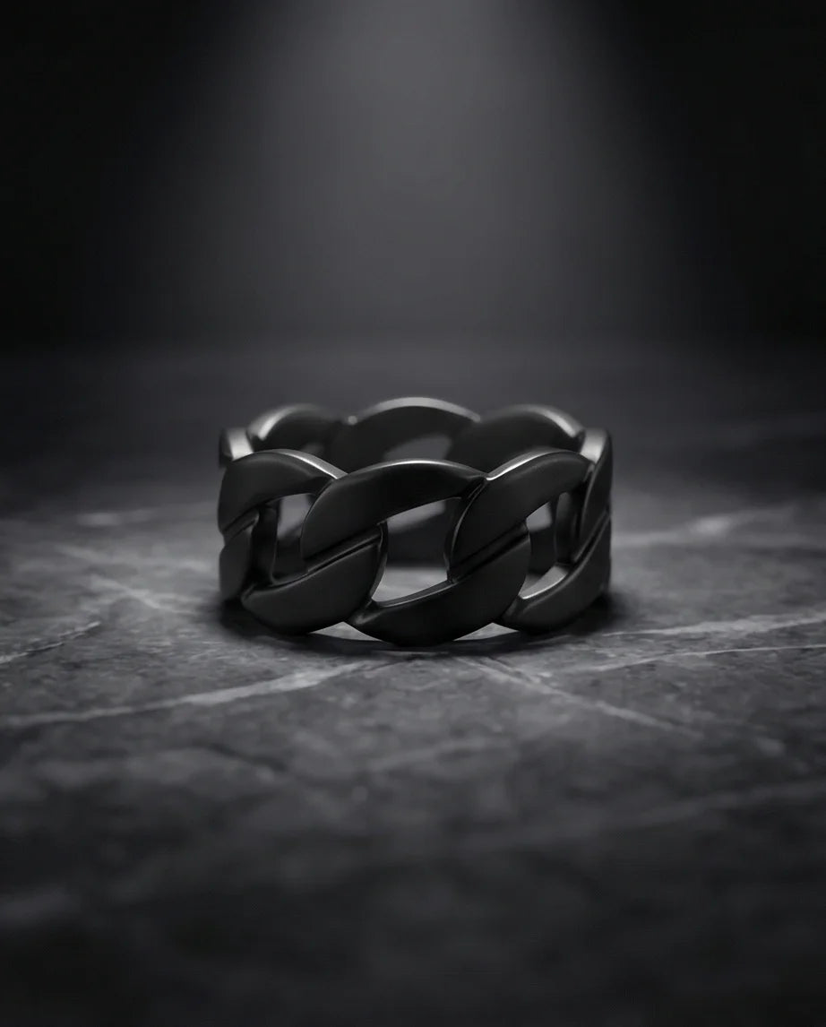 Shadow Bond: Industrial Chain Statement Ring