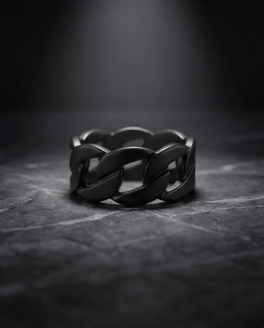 Shadow Bond: Industrial Chain Statement Ring
