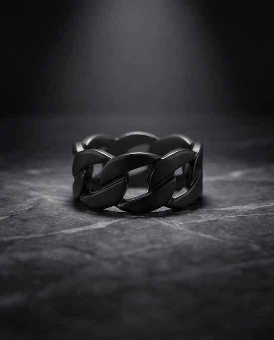 Shadow Bond: Industrial Chain Statement Ring