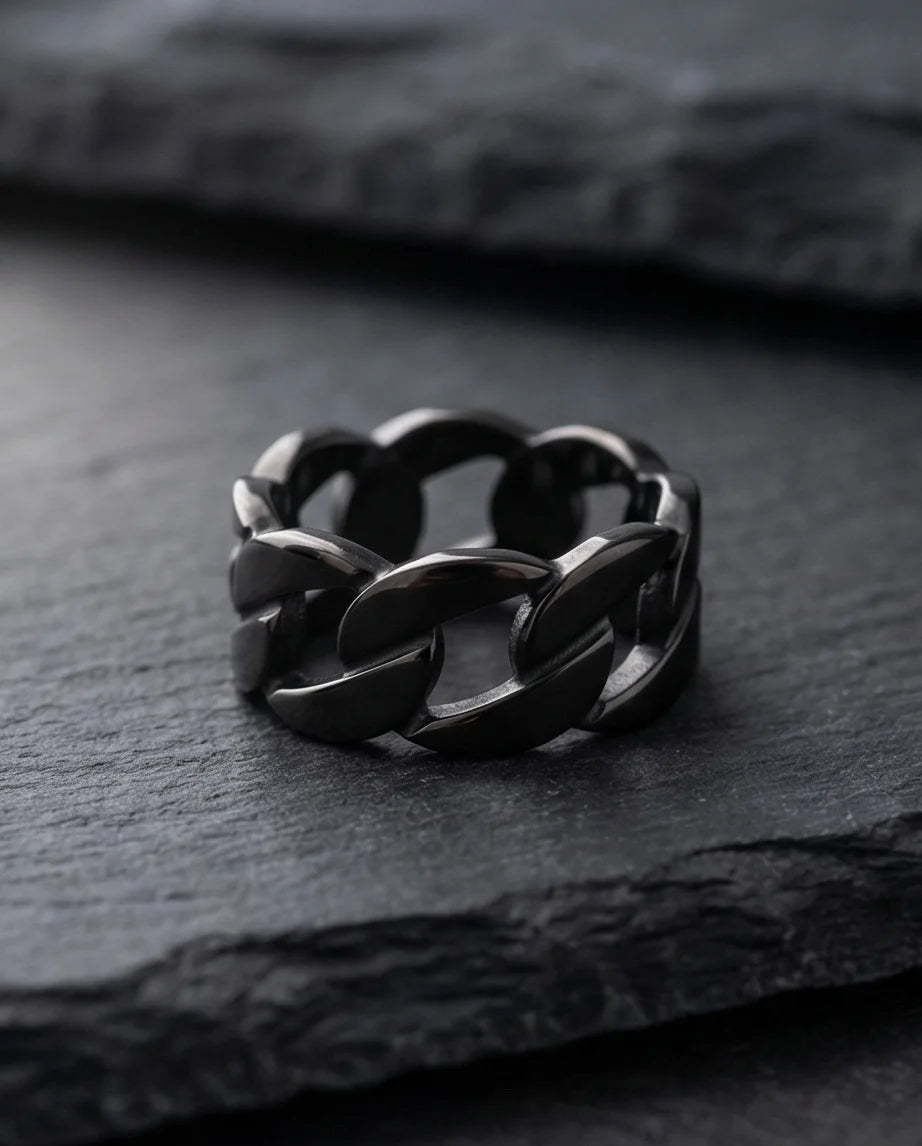 Shadow Bond: Industrial Chain Statement Ring