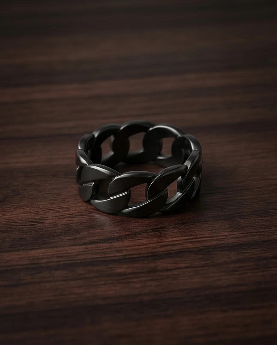 Shadow Bond: Industrial Chain Statement Ring