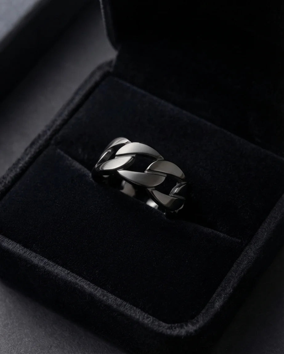 Shadow Bond: Industrial Chain Statement Ring