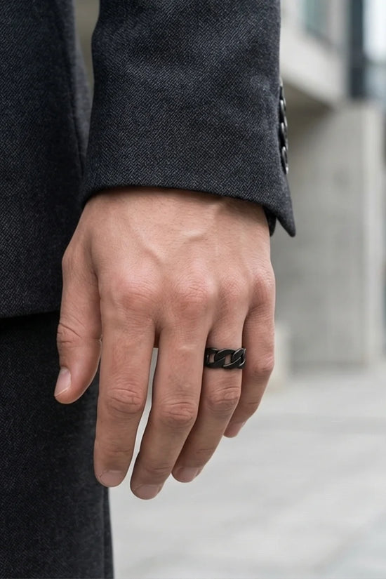 Shadow Bond: Industrial Chain Statement Ring