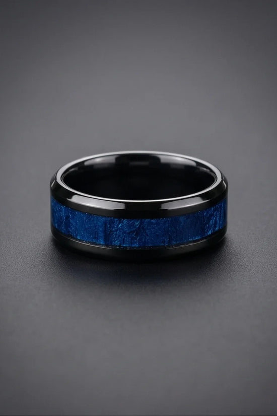 The Midnight Azure Textured Band