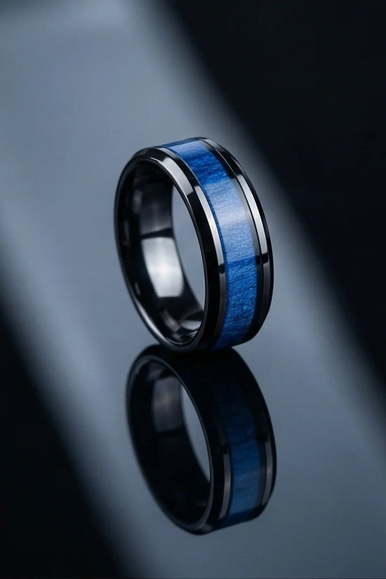 The Midnight Azure Textured Band