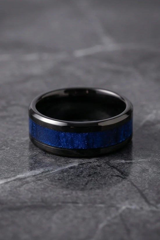 The Midnight Azure Textured Band