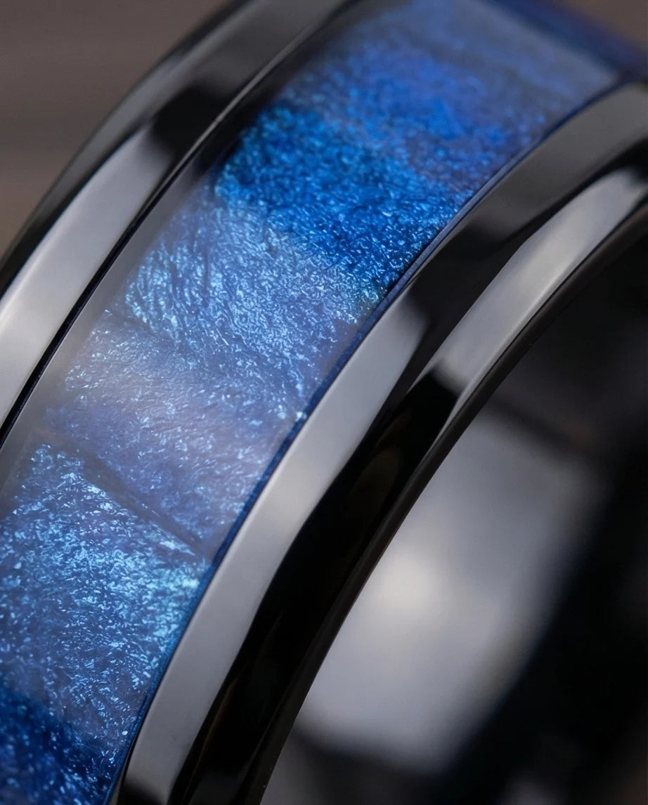 The Midnight Azure Textured Band