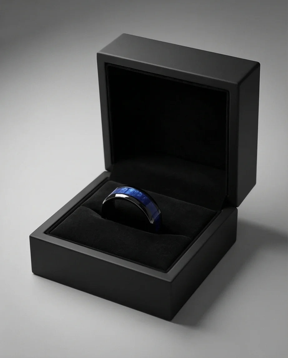 The Midnight Azure Textured Band