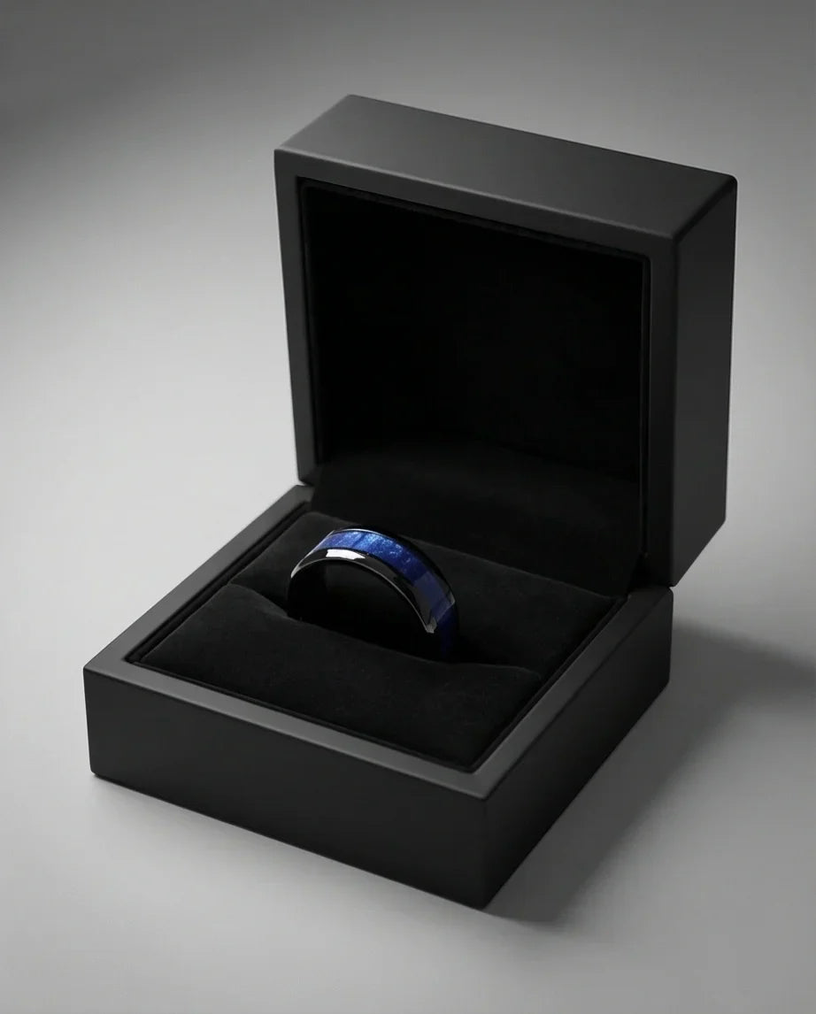 The Midnight Azure Textured Band