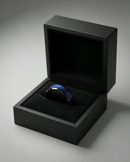 The Midnight Azure Textured Band
