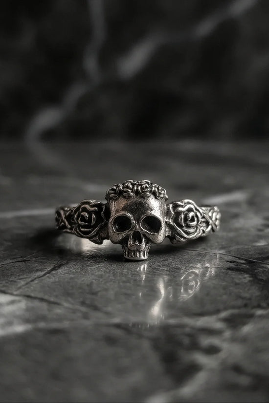 The Eternal Bloom: Gothic Skull & Roses Band