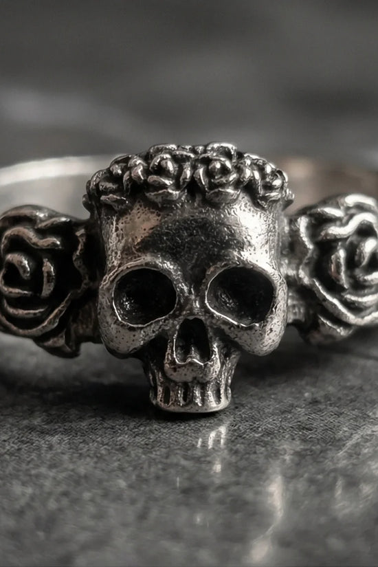 The Eternal Bloom: Gothic Skull & Roses Band