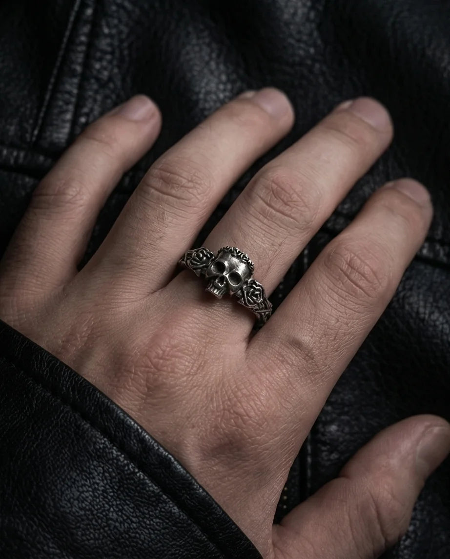 The Eternal Bloom: Gothic Skull & Roses Band