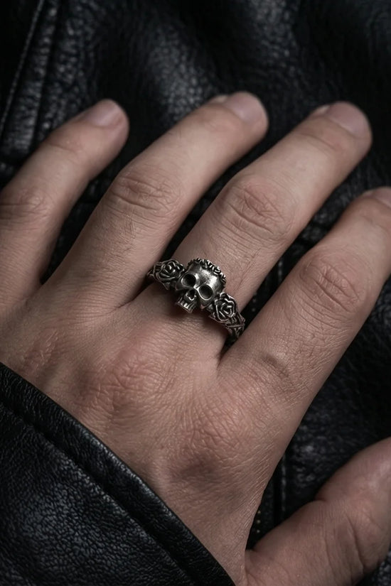 The Eternal Bloom: Gothic Skull & Roses Band