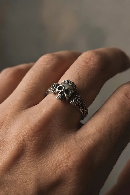 The Eternal Bloom: Gothic Skull & Roses Band