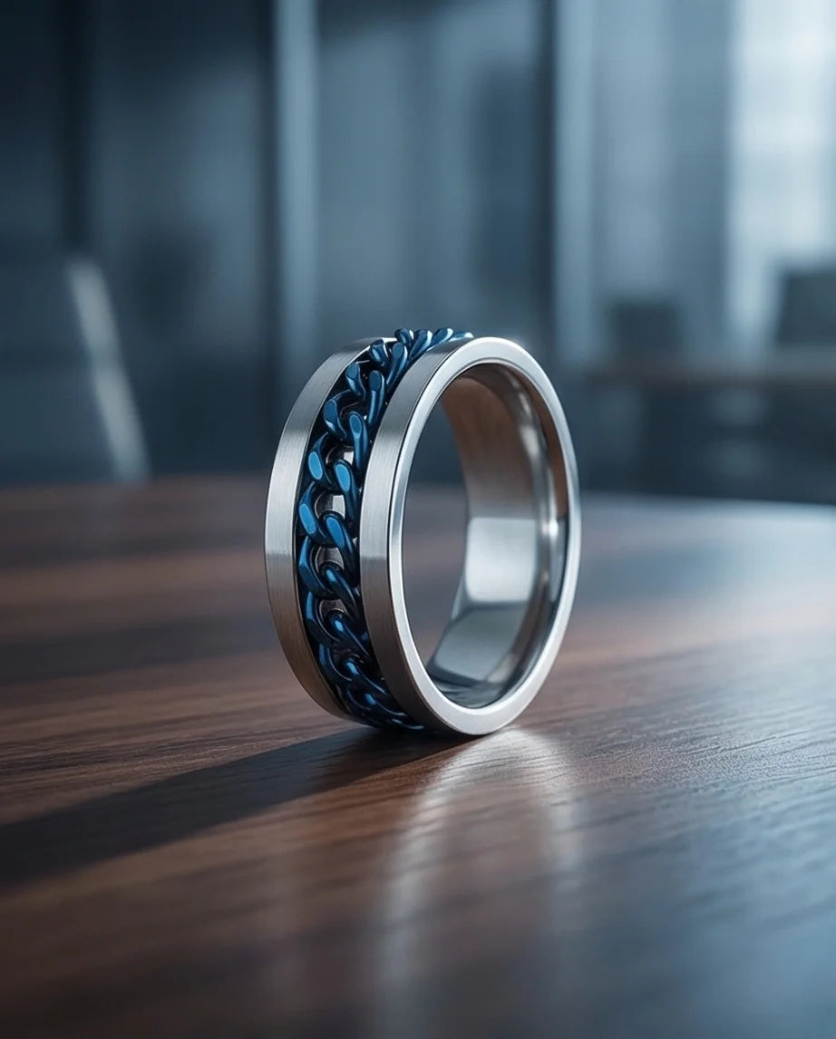 The Royal Fleur-de-lis Scroll Signet Ring