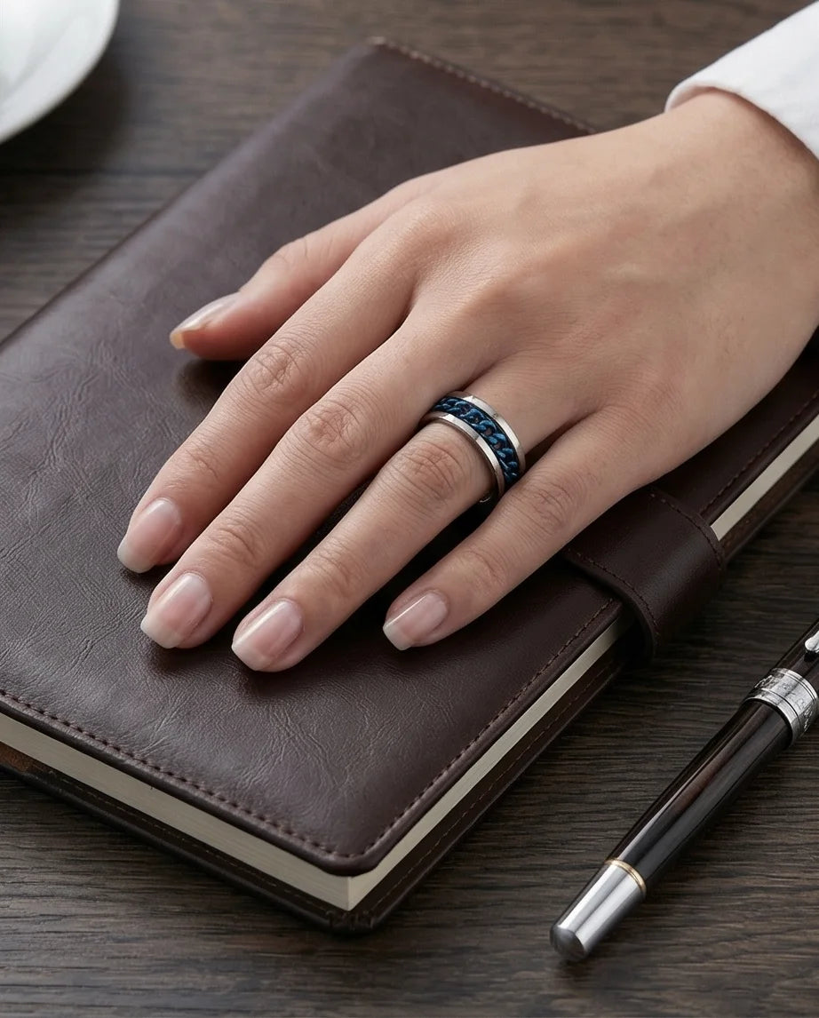 The Royal Fleur-de-lis Scroll Signet Ring