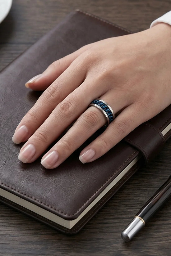 The Royal Fleur-de-lis Scroll Signet Ring