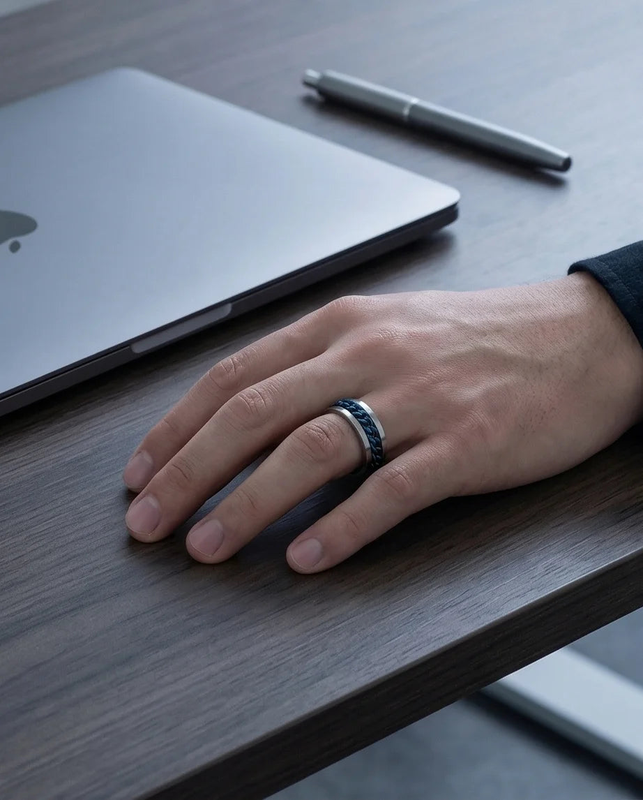 The Royal Fleur-de-lis Scroll Signet Ring