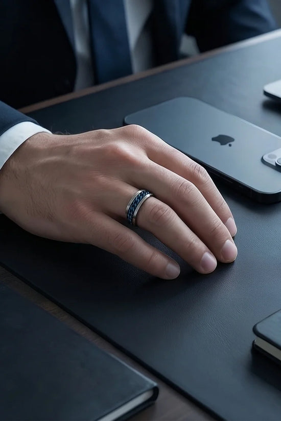 The Royal Fleur-de-lis Scroll Signet Ring