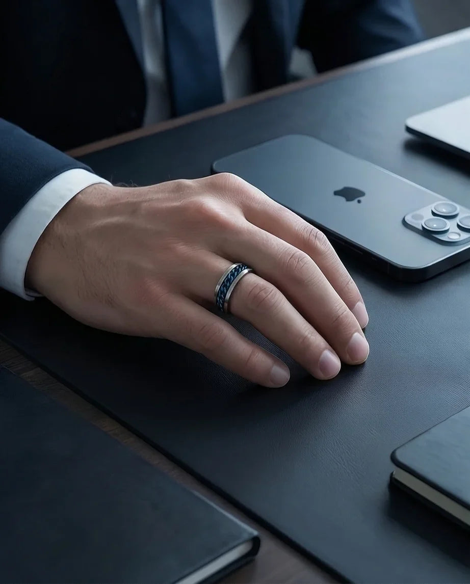 The Royal Fleur-de-lis Scroll Signet Ring