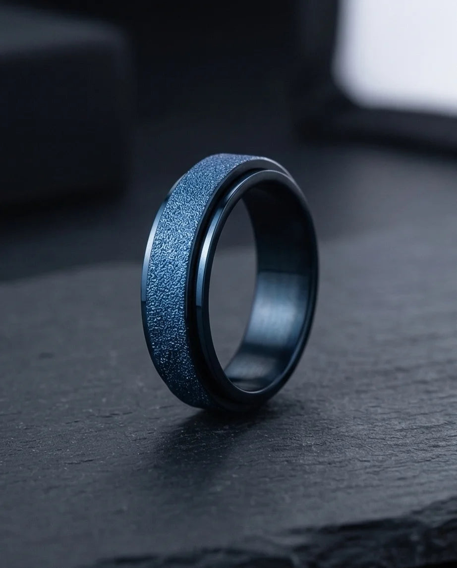 The Midnight Galaxy: Frosted Blue Spinner Band