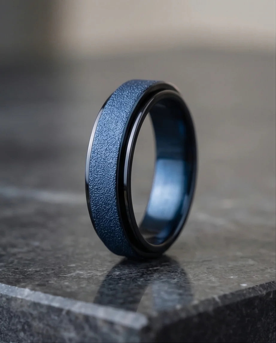 The Midnight Galaxy: Frosted Blue Spinner Band