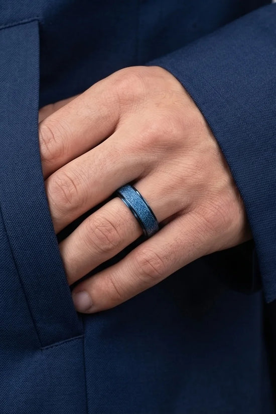 The Midnight Galaxy: Frosted Blue Spinner Band