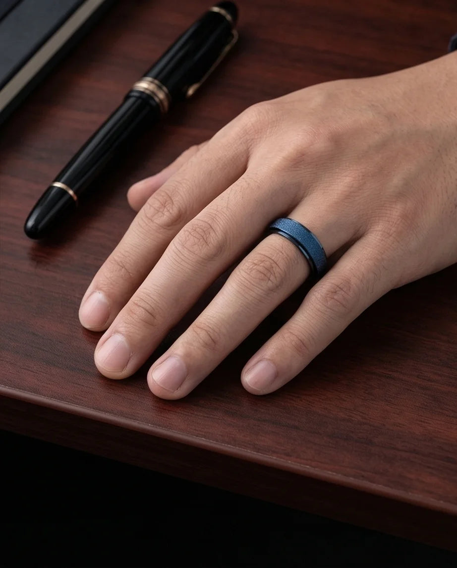 The Midnight Galaxy: Frosted Blue Spinner Band