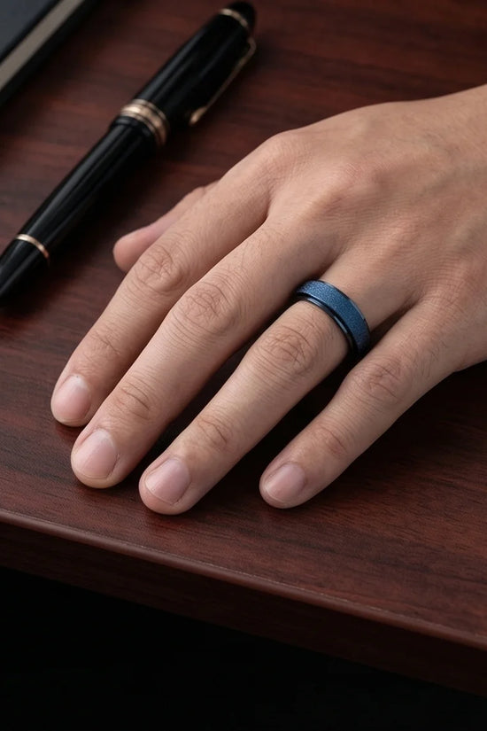 The Midnight Galaxy: Frosted Blue Spinner Band