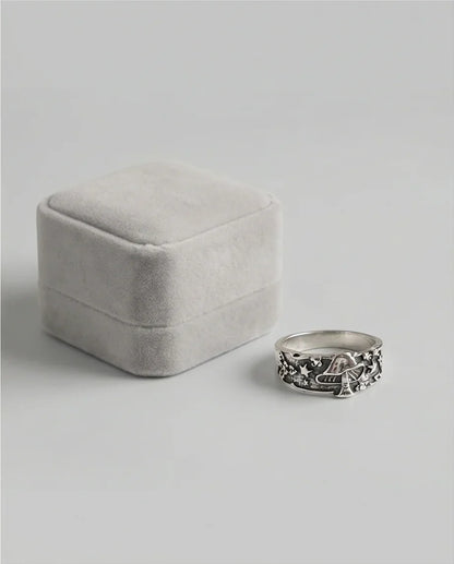 Celestial Toadstool: Midnight Forest Star Ring
