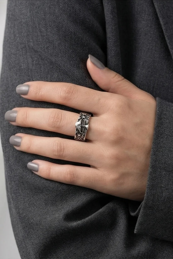 Celestial Toadstool: Midnight Forest Star Ring