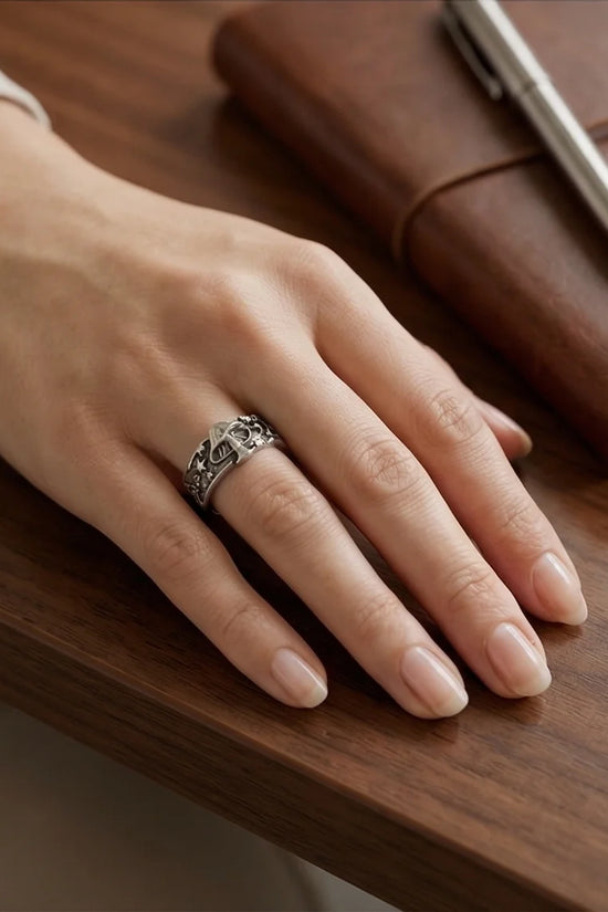Celestial Toadstool: Midnight Forest Star Ring