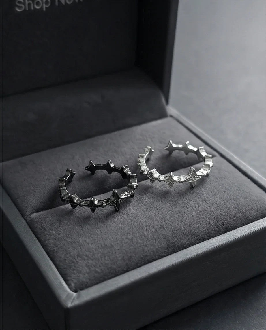 The Polaris Crown: Astral Spike Open Ring