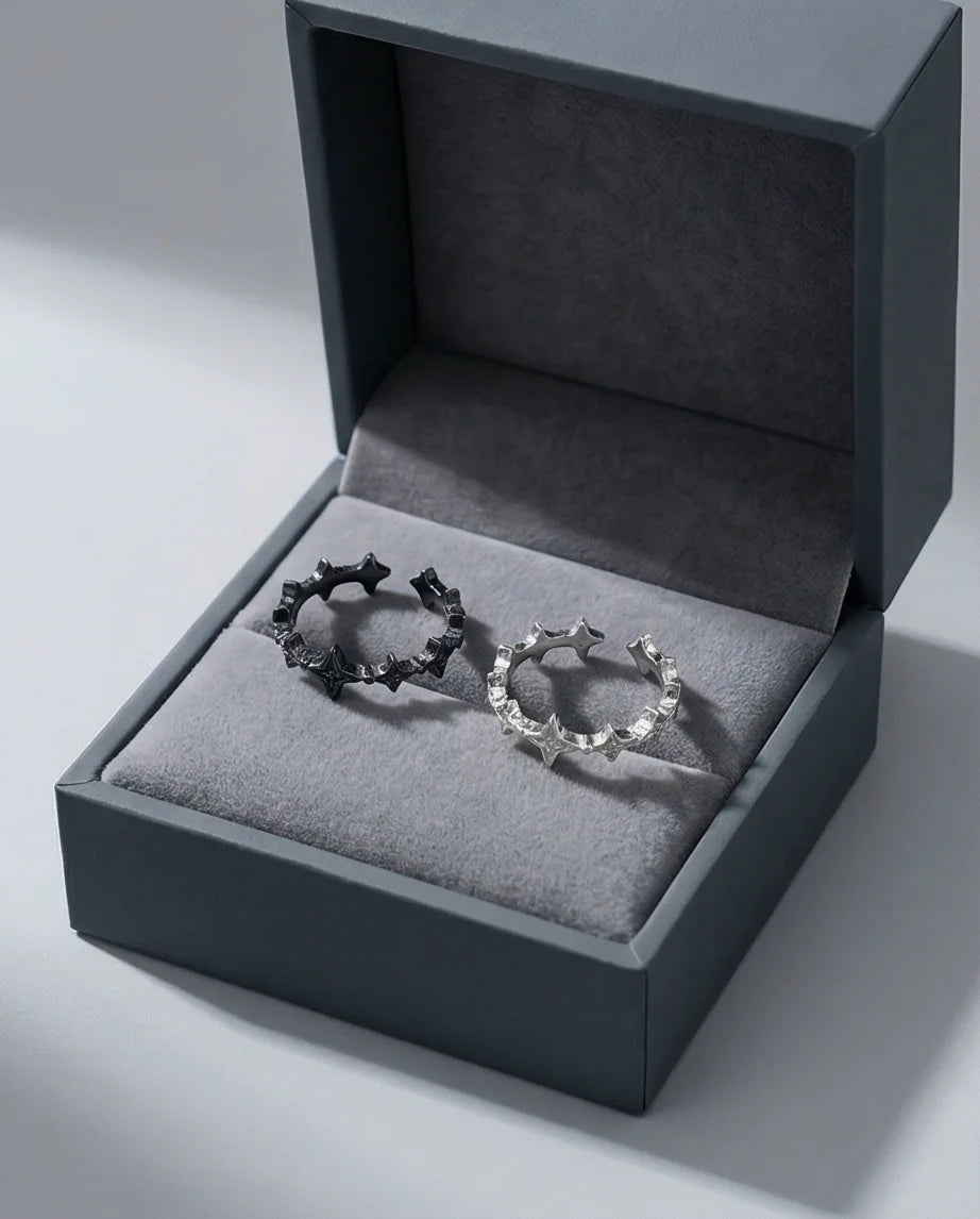 The Polaris Crown: Astral Spike Open Ring