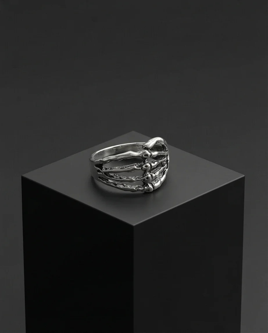 The Skeleton Embrace Ring