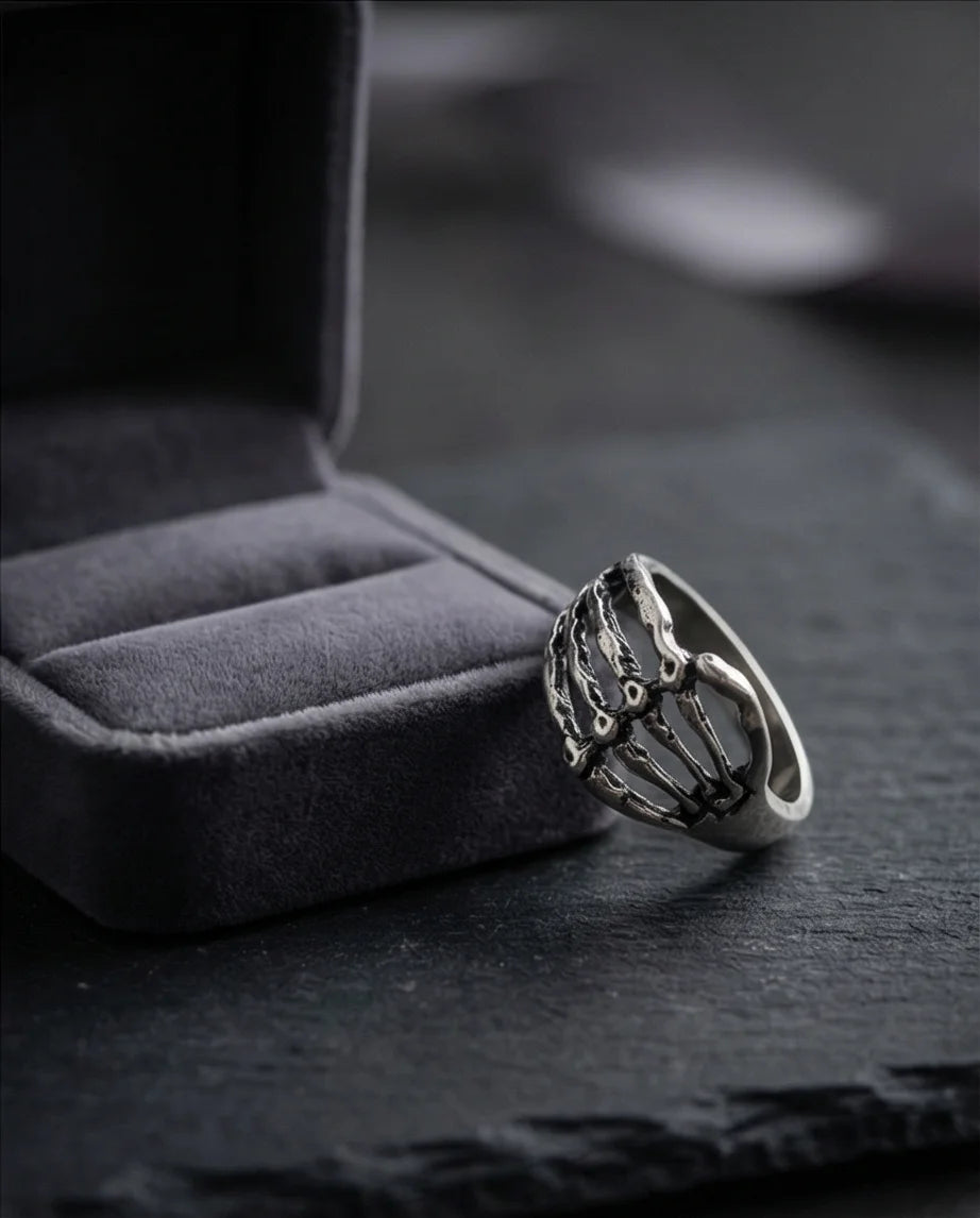 The Skeleton Embrace Ring