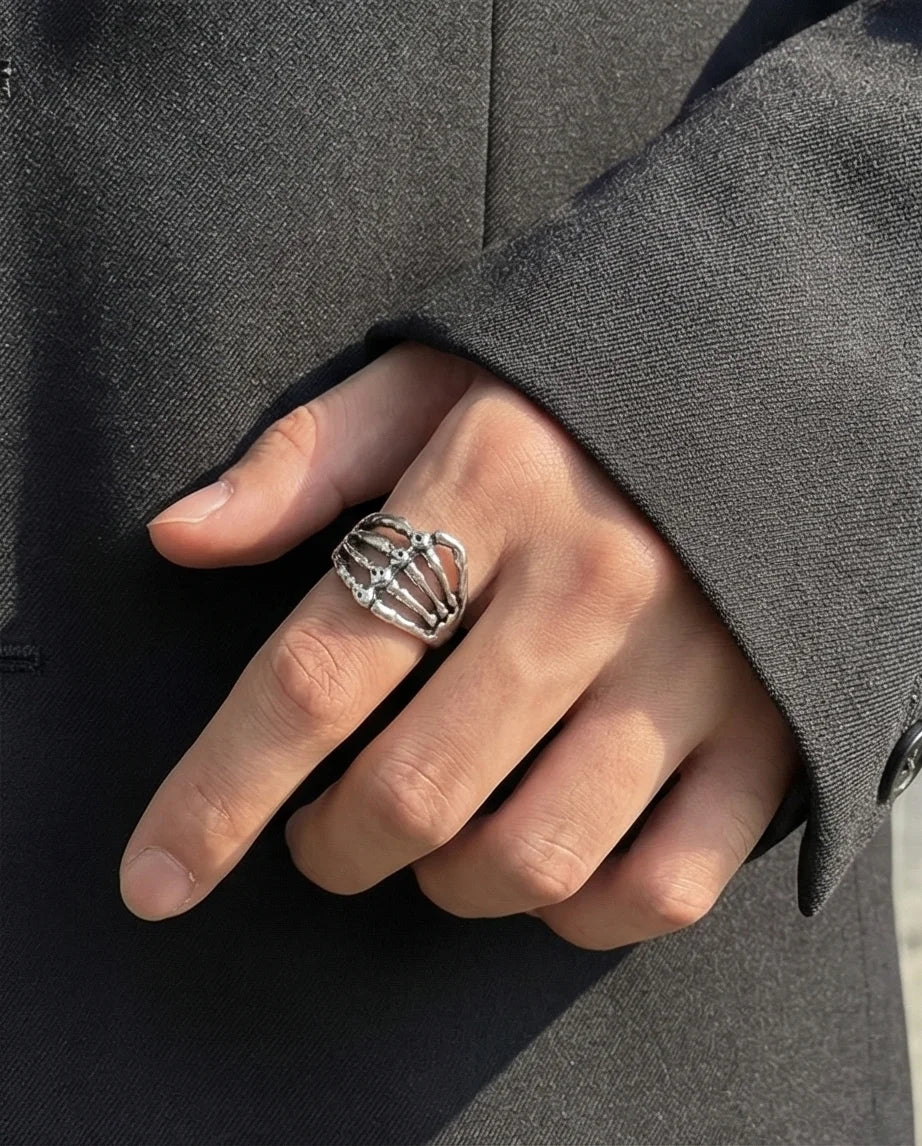 The Skeleton Embrace Ring