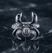 rachnid Hustle: 8-Ball Spider Statement Ring
