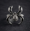 rachnid Hustle: 8-Ball Spider Statement Ring